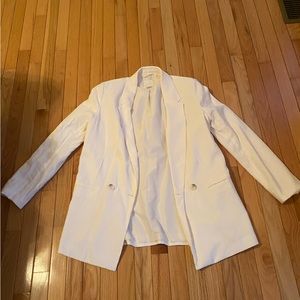 Single button off white blazer
